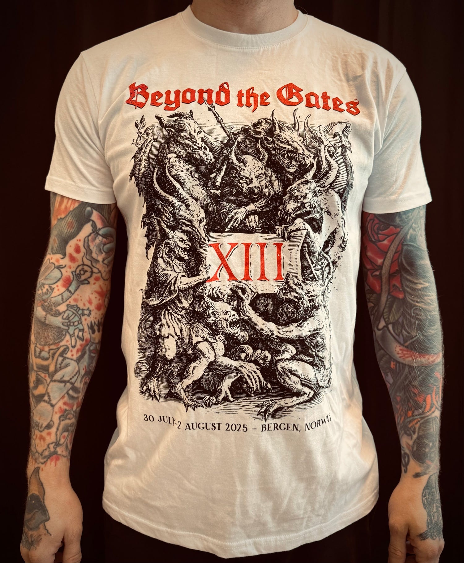 Beyond the Gates 2025 demons t-shirt
