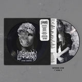 Norwegian Black Metal band Koldbrann - Ingen skånsel picture disc cover