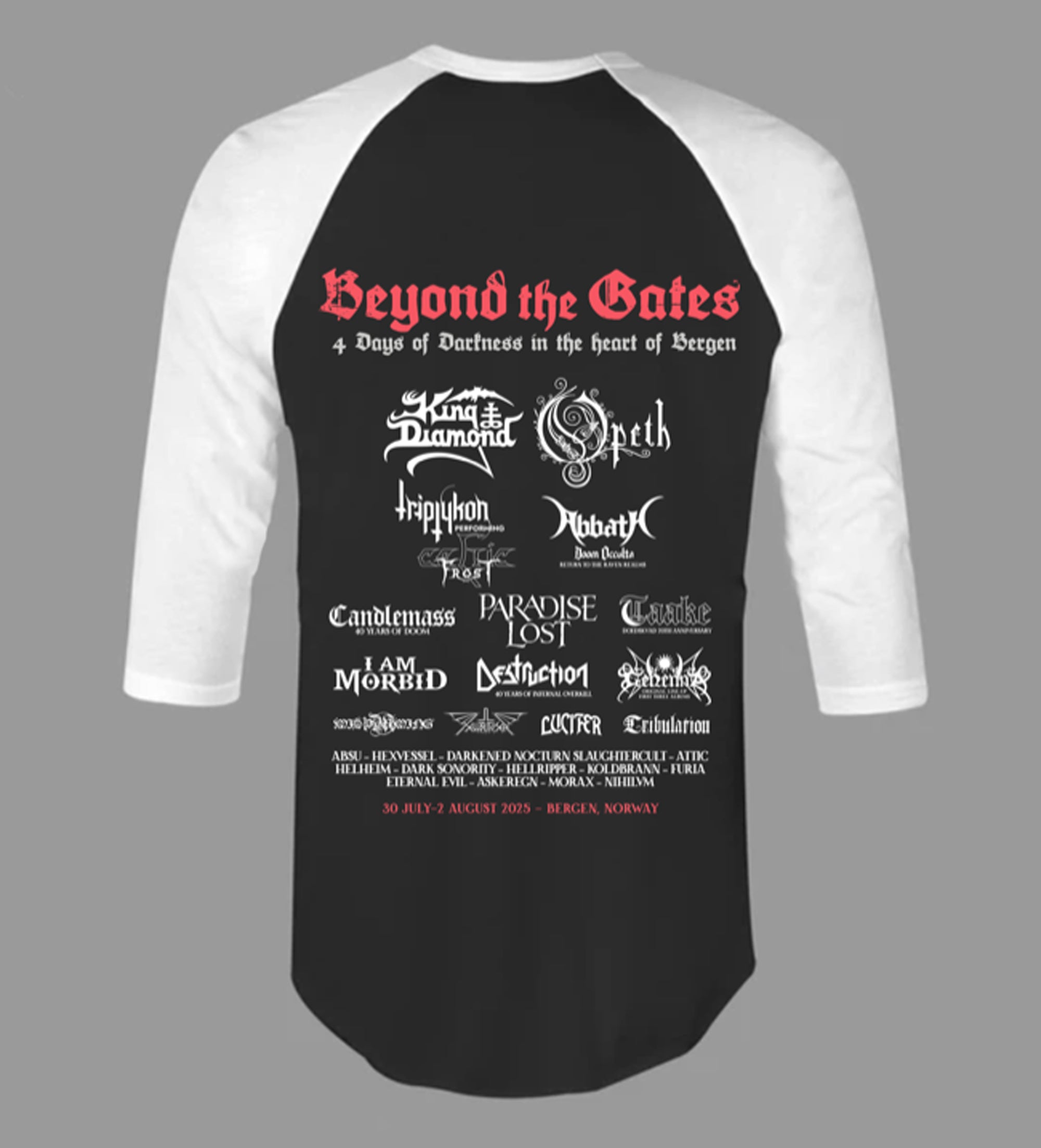 Beyond the Gates 2025 long sleeve baseball back print