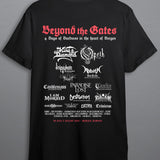 Beyond the Gates 2025 Grieghallen t-shirt backside