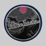 Ghosts from the past round patch blue border