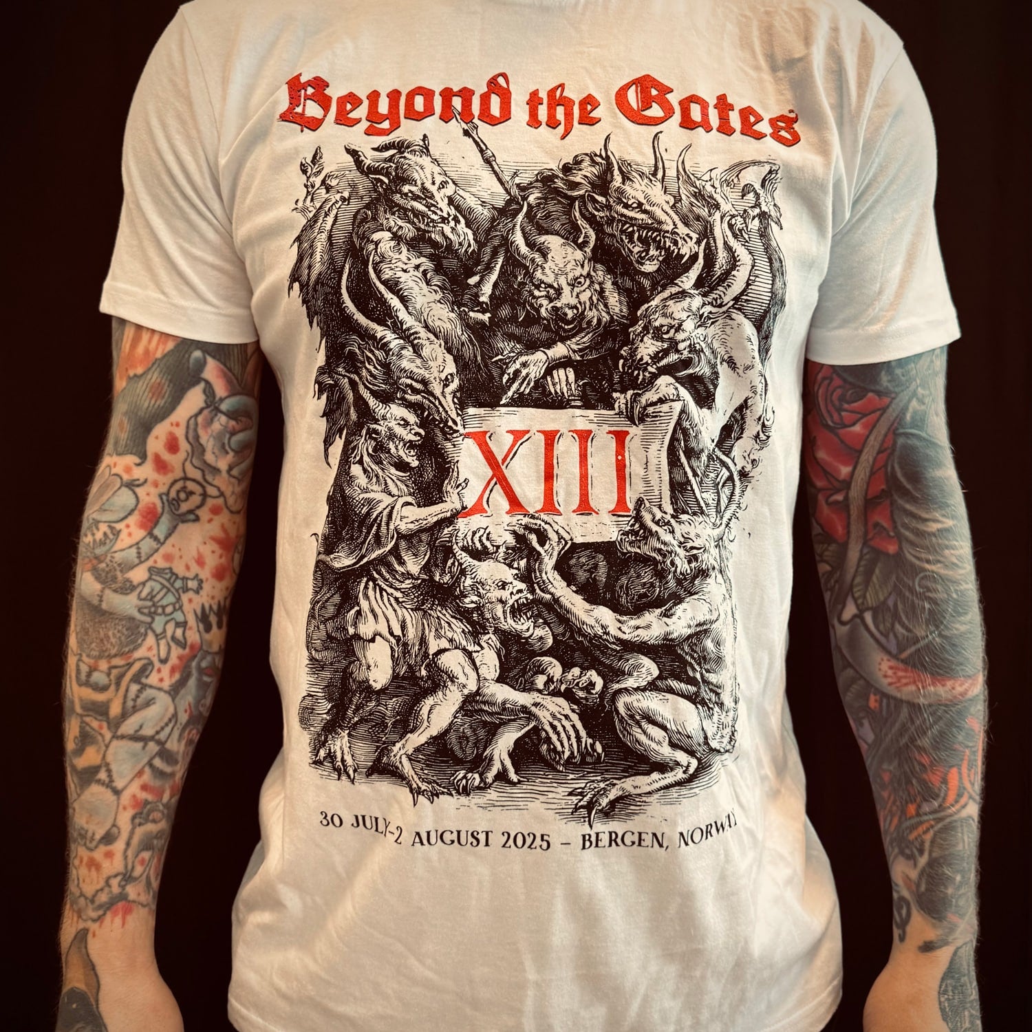 Beyond the Gates 2025 demons t-shirt