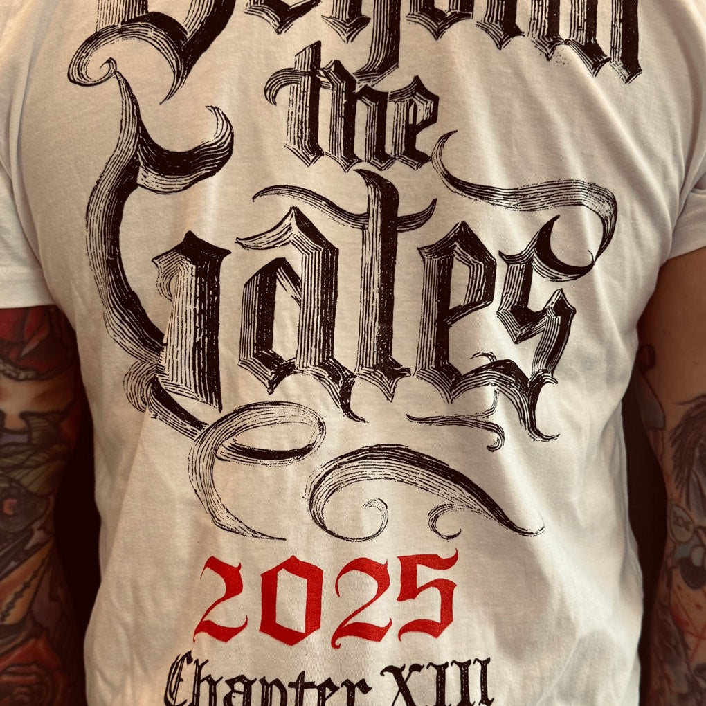 Beyond the Gates 2025 Demons t-shirt backside
