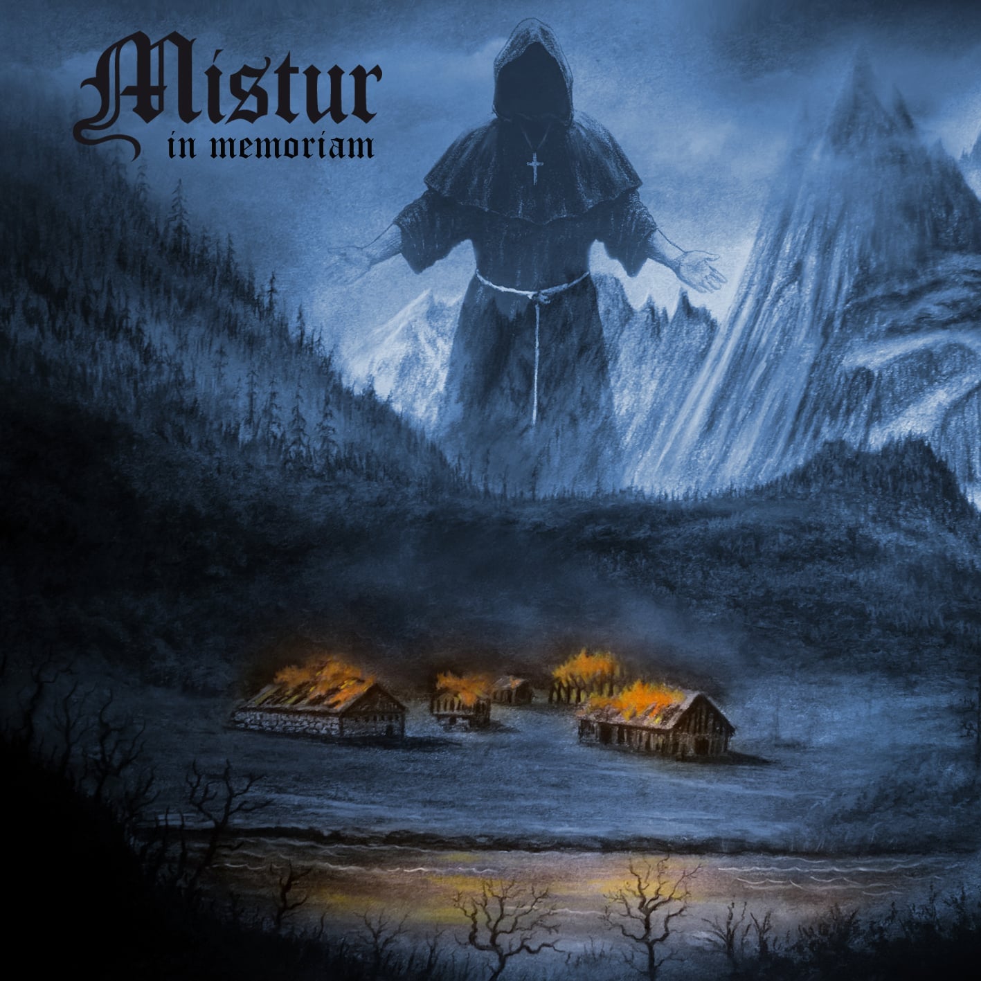 Norwegian Black Metal band Mistur - In Memoriam cover