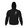 Black Taake hoodie with a white logo